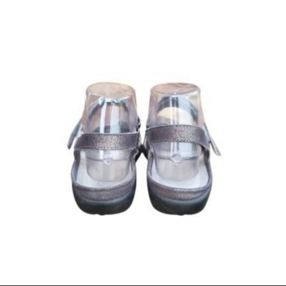 39 NAOT Arataki Gray Shimmer Slingback Flat Sandal Clog Loafer Women 8 to 8.5 - Picture 11 of 16